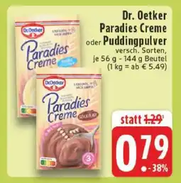 Edeka Dr. Oetker Paradies Creme oder Puddingpulver Angebot