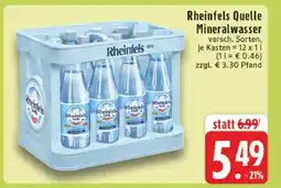 Edeka Rheinfels Quelle Mineralwasser Angebot
