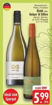 Edeka Diehl oder Geiger & Söhne Grauburgunder Angebot