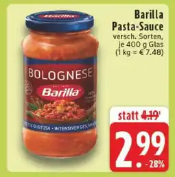 Edeka Barilla Pasta Sauce Angebot