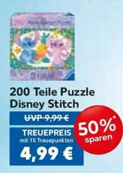 Edeka 200 Teile Puzzle Disney Stitch Angebot