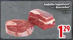 Edeka Jungbullen-Suppenfleisch oder Beinscheiben Angebot