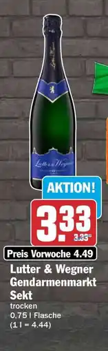 HIT LUTTER & WEGNER Gendarmenmarkt Sekt Angebot