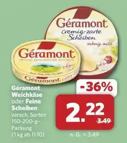 Combi Géramont Weichkäse oder Feine Scheiben Angebot
