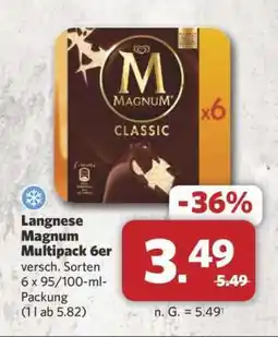 Combi Langnese Magnum Multipack 6er Angebot
