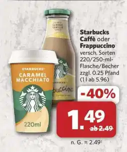 Combi Starbucks Caffè oder Frappuccino Angebot
