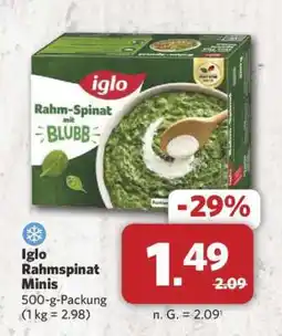 Combi Iglo Rahmspinat Minis Angebot