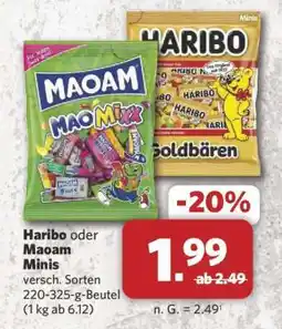 Combi Haribo oder Maoam Minis Angebot