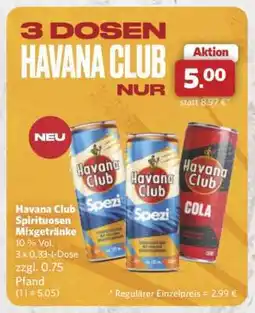 Combi Havana Club Spirituosen Mixgetränke Angebot