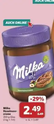 Combi MILKA Haselnusscreme Angebot
