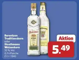 Combi Berentzen Traditionskorn oder Strothmann Weizenkorn Angebot