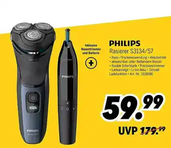 MEDIMAX Philips Rasierer S3134-57 Angebot