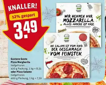 REWE Kaufpark Gustavo Gusto Pizza Margherita Oder Pizza Salame Angebot