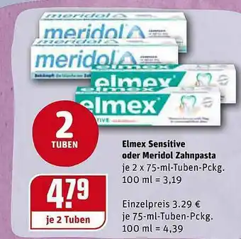 REWE Kaufpark Elmex Sensitive Oder Meridol Zahnpasta Angebot