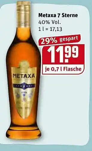 REWE Kaufpark Metaxa 7 Sterne Angebot