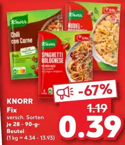 Kaufland KNORR Fix Angebot