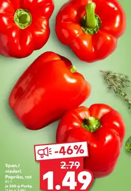 Kaufland Span./ niederl. Paprika Angebot