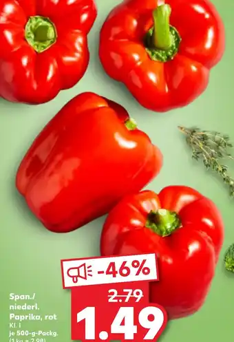 Kaufland Span./ niederl. Paprika Angebot
