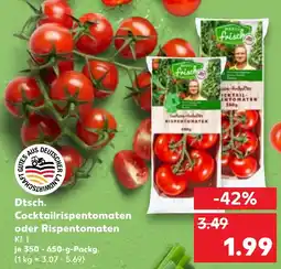 Kaufland Dtsch. Cocktailrispentomaten oder Rispentomaten Angebot