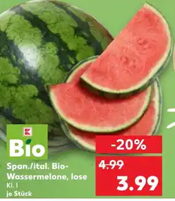 Kaufland Span./ital. Bio Wassermelone, lose Angebot