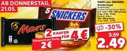 Kaufland MARS oder SNICKERS Schokoriegel Angebot