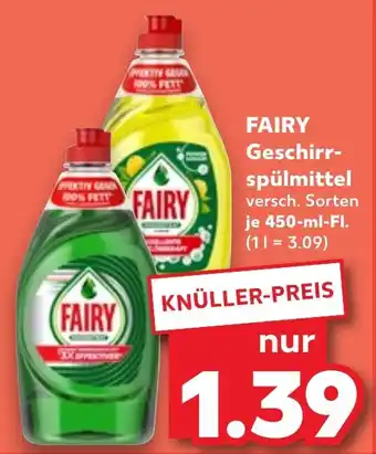 Kaufland FAIRY Geschirrspülmittel Angebot