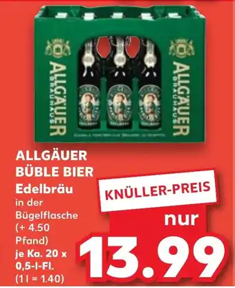 Kaufland ALLGÄUER BÜBLE BIER Edelbräu Angebot