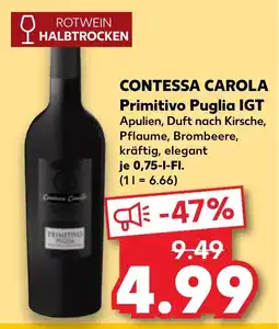 Kaufland Contessa carola primitivo puglia IGP Angebot