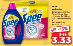 Kaufland SPEE Voll oder Colorwaschmittel Angebot
