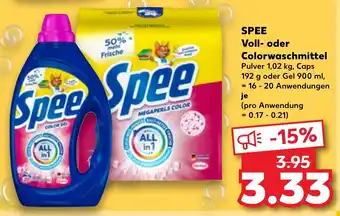 Kaufland SPEE Voll oder Colorwaschmittel Angebot