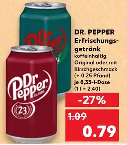 Kaufland DR. PEPPER Erfrischungsgetränk Angebot
