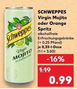 Kaufland SCHWEPPES Virgin Mojito oder Orange Angebot