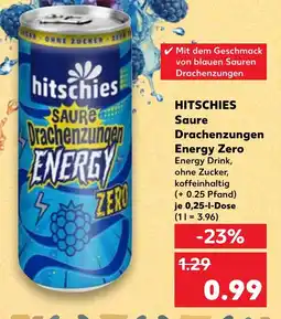 Kaufland HITSCHIES Saure Drachenzungen Energy Zero Angebot