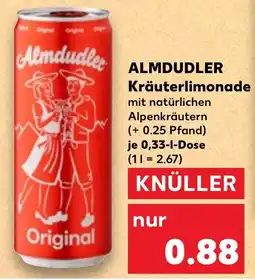 Kaufland Almdudler kräuterlimonade Angebot
