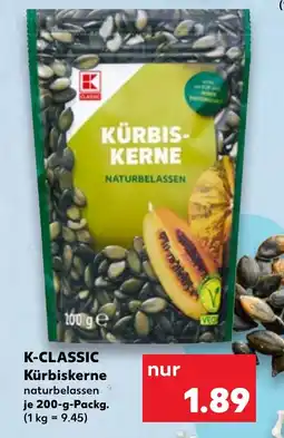 Kaufland K-CLASSIC Kürbiskerne Angebot