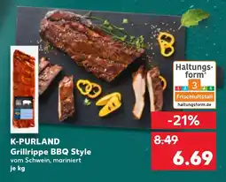 Kaufland K-PURLAND Grillrippe BBQ Style Angebot