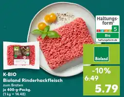 Kaufland K-BIO Bioland Rinderhackfleisch Angebot