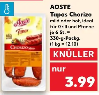 Kaufland Aoste tapas chorizo Angebot