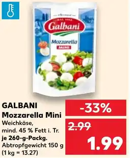 Kaufland Galbani mozzarella mini Angebot