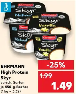 Kaufland Ehrmann high prote skyr Angebot