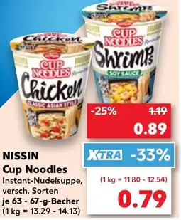 Kaufland NISSIN Cup Noodles Angebot