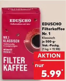 Kaufland EDUSCHO Filterkaffee Nr. 1 Angebot