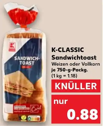 Kaufland K-CLASSIC Sandwichtoast Angebot