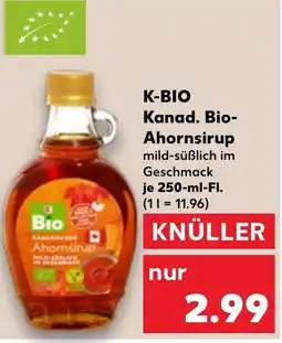 Kaufland K-BIO Kanad. Bio Ahornsirup Angebot