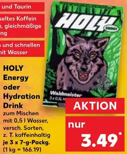 Kaufland HOLY Energy oder Hydration Drink Angebot