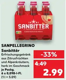 Kaufland SANPELLEGRINO Sanbittèr Angebot
