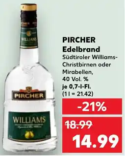 Kaufland Pircher edelbrand Angebot