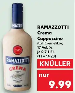Kaufland RAMAZZOTTI Crema Cappuccino Angebot
