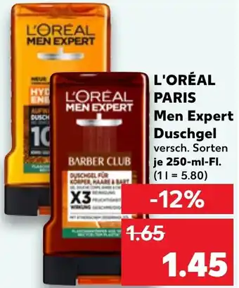 Kaufland L'ORÉAL PARIS Men Expert Duschgel Angebot