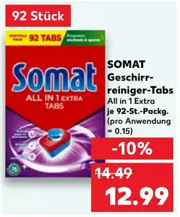 Kaufland Somat Geschirrreiniger-Tabs Angebot